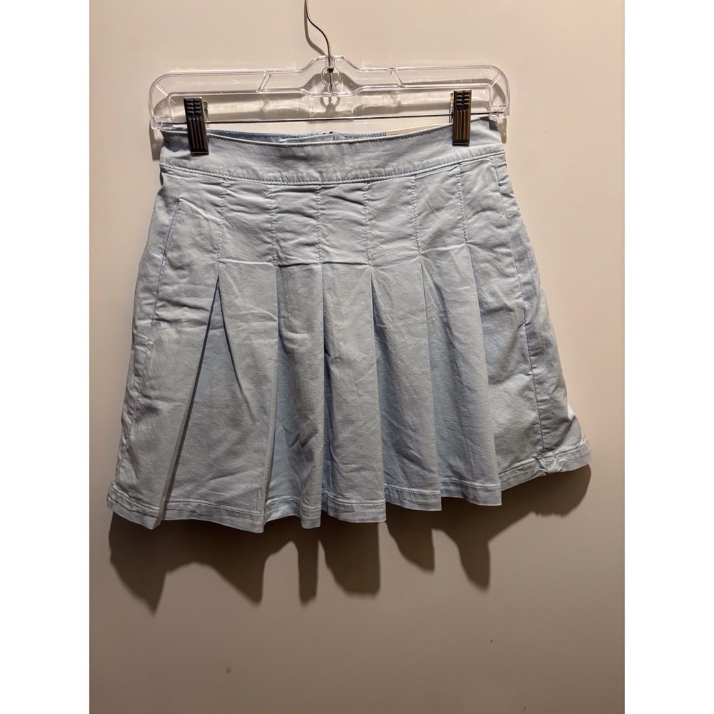 American Eagle Womens Skirt Size 0 Super Hi Rise Super Stretch Pleated‎ New